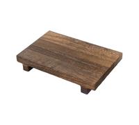 NonMiFyR Pedestal de Madera Elevador de Madera para Encimera de Baño Bandeja de Tocador Jabonera para Exhibición para Lavabo Mesa de Centro en Liquidación, L