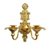 NonMiFyR Portavelas de Pared de Hierro, Candelabro de Pared, Aplique Decorativo Vintage Moderno, Portavelas para Crear Un Ambiente Elegante, Adecuado para Sala, 32cmx38cm