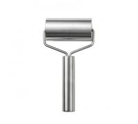 NonMiFyR Rodillo de Acero Inoxidable para Ar Rodillo de Pastelería Extender y Preparar Empanadas con Diseño Ergonómico Adecuado, Plata, Plata, Rodillo De Acero Inoxidable De Una Cabeza Pequeña GM09