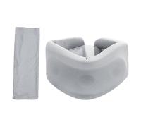 NonMiFyR Soporte Cervical Hueco para El Cuello, Práctico, Suave Y Portátil, Color Gris, Collarín Cervical Universal Ajustable para Oficina, Hogar, Mujeres Y Ho