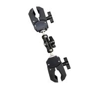 NonMiFyR Soporte Doble Abrazadera para Cámara Montaje Giratorio Clip Metálico Portátil para Bicicleta Motocicleta Fotografía Adecuado para Actividades Al Aire, 22cm