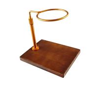 NonMiFyR Soporte para Cafetera de Goteo, Soporte para Cafetera de Goteo Manual, Soporte para Máquina de Espresso de Goteo, Estructura de Madera Y Aleación, Ade, Oro, Individual