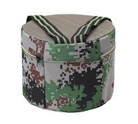 NonMiFyR Taburete de Jardinería con Cojín de Cadera, Taburete de, Portátil, de Espuma, Redondo, Resistente, con Correas de Transporte, Reposapiés P, Altura 24cm