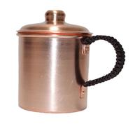 NonMiFyR Taza de Té de Cobre Hecha a Mano, Taza de Agua, Taza de Té Vintage Portátil de Boca Ancha, Taza de Café de Cobre para Oficina, Hogar, Casa de Té
