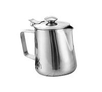 NonMiFyR Taza Grande con Tapa para Espumar, Utensilios de Cocina para Preparar Espresso Al Y Crema (Varios Tamaños a Elegir), 350 ml