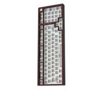 NonMiFyR Teclado Mecánico Kit Teclado Mecánico Teclado Compacto Teclado 75 Teclado de Aluminio con Lector Biométrico Capacitivo para Inicio Seguro Hub, Burgundy 98 Hub