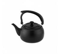 NonMiFyR Tetera de Acero Inoxidable Robusta para Cocina Hervidor de Agua Calentador para Té Apta para Uso Adecuada para Escenarios de Café y Comida Rápida, Array, Negro Sin Filtro