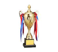 NonMiFyR Trofeo de Metal con Base, Trofeo de Primer Lugar, Accesorios, Premio para Torneo, Competición, Celebración, Fútbol, béisbol, 29CM