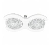 NonMiFyR Ventilador de Techo Luz Ventilador Lámpara Doble Cabeza Módulo LED E27 Función Temporizador Apto para Dormitorios Salas de Estar