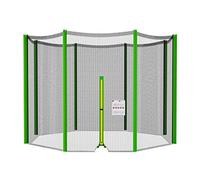 nonmon Red de Seguridad para Trampolín 366 cm 8 Postes, Red de Repuesto para Camas Elasticas, Red Protectora Redonda Verde