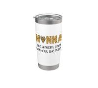 Nonna Like a Mom Only Cooler estampado leopardo divertida abuela Vaso térmico de acero inoxidable de doble pared