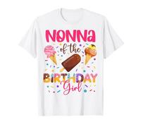 Nonna of The Birthday Girl Ice Cream Party Matching Family Camiseta