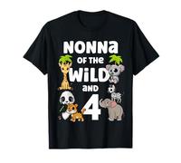Nonna of the Wild y Four 4th Zoológico Safari Jungle Camiseta