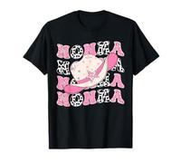 Nonna Pink Rodeo Cowgirl Western Retro Groovy Camiseta
