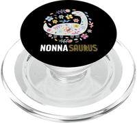 Nonna Saurus Rex Floral Dinosaur Funny Italian Grandma PopSockets PopGrip para MagSafe