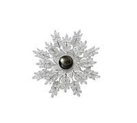 NONNYLLEI aniversario de Regalos de cumpleaños para mujeres, esposa, tahitiano, broche de perlas negras, regalo para esposa, joyería de boda, regalos del día de la madre para mamá, regalos para el día