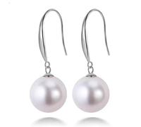 NONNYLLEI Pendientes de perlas de plata 925 real regalos del día de la madre para mamá mujeres esposa aniversario regalos de cumpleaños Navidad regalos de joyería para esposa día de San