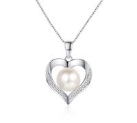 NONNYLLEI Regalos para mujeres, esposa, aniversario, cumpleaños, collares de perlas de corazón, Navidad regalos de, joyería fina, regalos para el día de la madre, regalo para mamá, día de San Valentín
