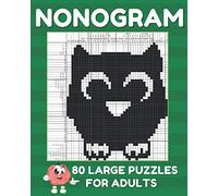 Nonogram Puzzle Books For Adults: Large Griddlers Logic Puzzles | Picross Puzzle Book