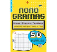 NONOGRAMAS - Hanjie, Picross, Griddlers: pasatiempos para niños a partir de 7 años - 50 puzzles