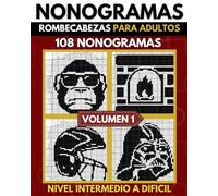 Nonogramas: Nonogramas Dificil, Libro de Rompecabezas Para Adultos, Griddlers, Hanjie ( Nonogramas en Español ) Volumen 01