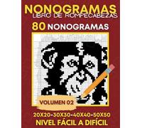 Nonogramas: Nonogramas facil a dificil, Libro de Rompecabezas Para Adultos, Griddlers, Hanjie ( Nonogramas en Espanol )