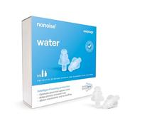 Nonoise Agua - Tapones para deportes acuáticos - Protección contra el agua en el oído - El entorno permanece claramente audible - 1 par - Transparente