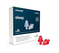 Nonoise - Dormir - Tapones para los oídos - 1 par - Anti ronquido - Reutilizable - 1 tamaño para todos - Incluye funda de almacenamiento + líquido de limpieza - Filtro cerámico único - 33 dB (SNR