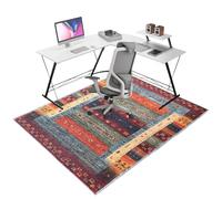 Nonslip Hardwood Floor Chair Mat 100 x 120 cm Durable Protector for Office & GamingRectangular Mat for Rolling Chairs ScratchResistant Floor Covering