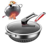 Nonstick Pan, no stick Frying Pan Cookware Skillet, Non Stick Pans, Lightweight Durable With Lid Scratch-Resistant Cookware For Cooking Kitchen Panquekes Soups Eggs Easy Cleanup