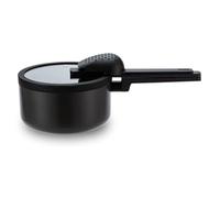 Nonstick Sauce Pan with Lid, Kitchen Pots Induction Pot, with Shovel, Aluminum Alloy, PFOA Free, Dishwasher Safe, All Cooktops, for Dorms, Camping, RVs, Office(20 * 9.5cm)