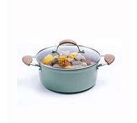 Nonstick Stock Pot/Stockpot with Lid - 24cm Maifan Stone Cooker Soup Nonstick Thicken Noodles Stew Noodle Pan Home
