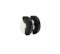 Nonuiny Rejilla Ventilación Central Trasera Aire Acondicionado para Mercedes para Benz Clase E W211 E200 E230 E300 E350 Cubierta con Ruedas Giratorias Coche Salida Ventilación(Black,Wheels)