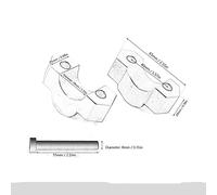 Nonuinz para B&MW F850GS para Adventure F850 GS ADV 2018 2019 CNC 28mm Elevadores Manillar Motocicleta Abrazadera Adaptador Altura (Color : F850GS ADV 2)