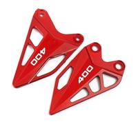Nonuinz Para Kawasaki Z400 para NINJA400 para Ninja 400 2018 2019 2020 Motocicleta Pie Clavija Reposapiés Talón Trasero Placas Protector (Color : For Z400 1)