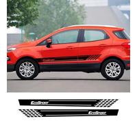 NonWoohdf 2 Pegatinas de Rayas Laterales para Coche, Vinilo para Coche, calcomanías de Carreras Deportivas, decoración, Accesorios de Tuning, compatibles con Ford Ecosport