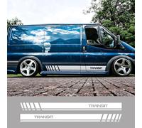 NonWoohdf 2 Piezas/Lote de Pegatinas para Coche, Autocaravana, Furgoneta, Rayas Deportivas, gráficos, calcomanías de película de Vinilo, aptas para Ford Transit MK6 MK7, Accesorios