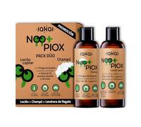 Noo+Piox Loción+Champú- Antipiojos+ Champu piojos y liendres- Protección completa con Árbol del te, Lavanda, Geraniol y Citronela- Con 3 gorros+ liendrera piojos (Pack Loción+Champú, 2, unidad)