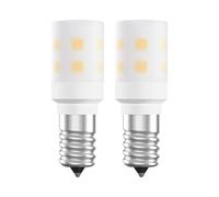 noobibaba Bombilla E14 15 Vatios Blanco Cálido, LED E14 Blanco Cálido 2W 230V para Lámpara de Sal, 2W Sustituta de Halógena 15W para Neveras y Máquinas de Coser, Pack de 2