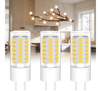 Noobibaba bombilla LED gy6 4W, Capsula GY6.35, 12V Halógena de Repuesto Blanco Cálido 3000K 3 Piezas