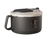 Noodle Dish - Salad Container during Lunch Moments, Heat Shield Grip Vessel featuring Spacious 1.65L Volume plus Rounded Dining Form supporting Berry Mix, Workplace Meal Carry, Campus Dining Breaks