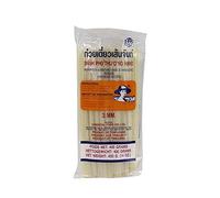 Noodles de arroz 3 mm 400 g tipo tallarín para Pad Thai, salteados wok, sopas y curry textura suave y auténtica cocina tailandesa
