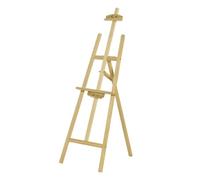 NOOGUI - Caballete pintura - Altura regulable hasta 175 cm - Trípode estable con refuerzo metálico - Caballete madera - Plegable y fácil de transportar - Ideal para niños y adultos