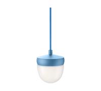 Noon Lámpara colgante Pan esmerilado 10 cm Azul pastel-azul claro