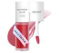 NOONI - Aceite coreano vegano para labios Appleplum | Tinte labial, de larga duración, hidratante, rellenador, revitalizante para labios secos, apto para viajes, impermeable, sin necesidad de retirar