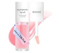 NOONI Aceite de labios coreano - Applepeony | Tinte de labios, duradero, hidratante, voluminizador, revitalizante para labios secos, resistente al agua, no se despega, vegano, regalo, 0,12 fl oz