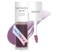 NOONI Aceite labial hidratante coreano - Appleblacktea | Larga duración, hidratante, voluminoso, revitalizante para labios secos, impermeable, no se despega, hidratante, nutritivo transparente, tinte
