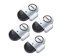 NOOPEL - Alarma Puerta Abierta, Alarma magnética para ventana de puerta, 4 unidades, 120 dB, alta seguridad para el hogar con pilas incluidas, fácil instalación