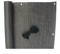 Noor Balkonblende Exclusivo ratán 0,90 x 3 m / Cobre Balcón circundante Cerco Pantalla de cercado Pantalla de cercado Pantalla de privacidad Parabrisas