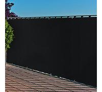 Noor Balkonblende mit Ösen PE Cubierta para balcón 0,9x3m Color: antracita Privacidad Protección UV Protección para balcón